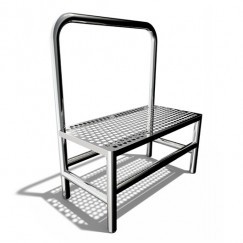 Portable single-level step