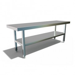 Pharmaceutical bench with shelf